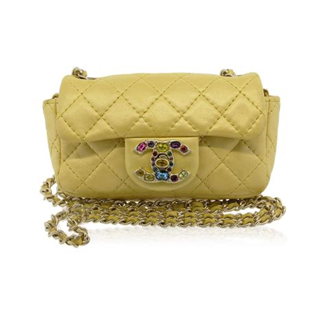 chanel yellow mini flap|chanel mini flap sotheby's.